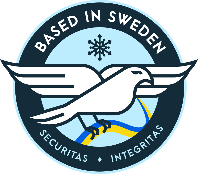 Logotyp för att visa att tjänster baseras i Sverige.